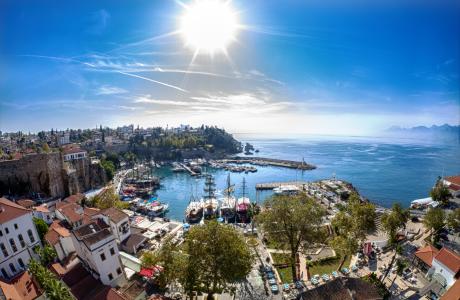 The old harbor of Antalya.