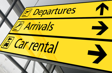 Directional indicator for car rental booking