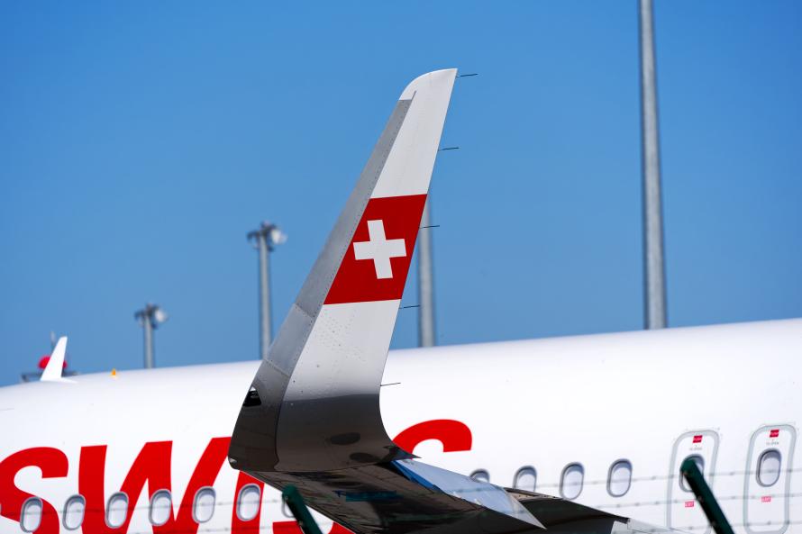 The Sharklets of an Airbus A320.