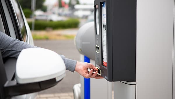 Check-in with QR code directly at the counter