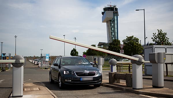 Entrance to the car park in Nuremberg